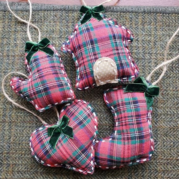 Other - Set Of 4 hand-made Christmas Ornaments Holiday